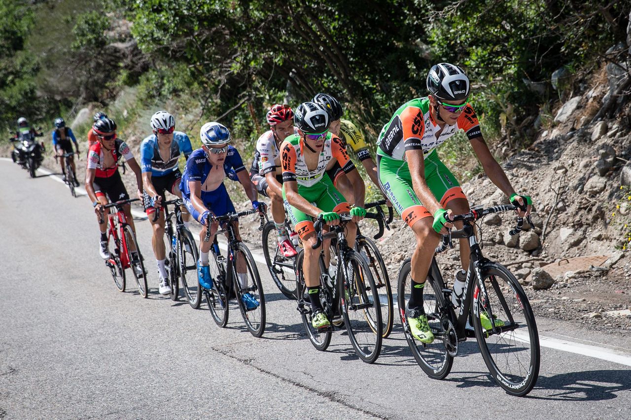 Bardiani went to the front at the bottom of the final climb during stage 6 in Utah