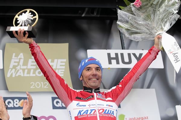 Joaquim Rodriguez (Katusha), winner of the 2012 Fleche Wallonne