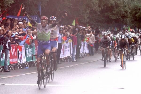 Jure Kocjan (Slovenia) takes the win with team mate Mitja Mahoric not far behind.