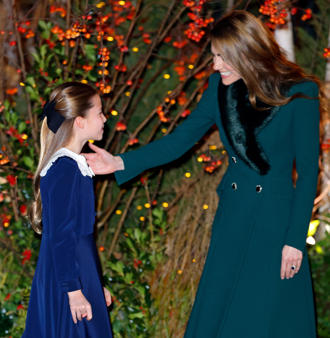 Princess Charlotte and Princess Kate at the Together at Christmas concert