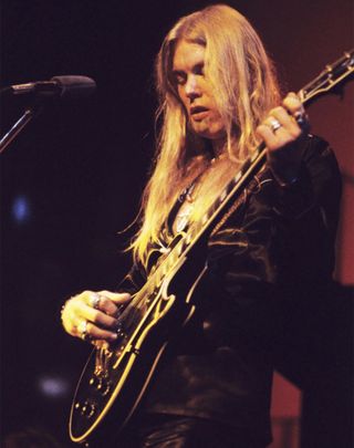 Gregg Allman plays a 1970 Gibson Les Paul gifted to him by Eric Clapton
