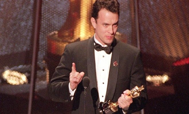 Tom Hanks in 1994 solidifying his status as Hollywood&amp;#039;s classiest act.