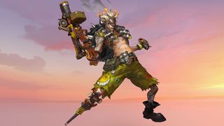 A portrait of the Overwatch 2 character Junkrat