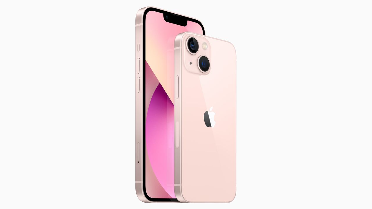 iPhone 13 in pink