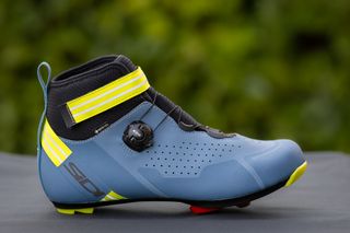 Side view of a Sidi Nix shoe in blue