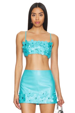 Nova Faux Leather Crop Top