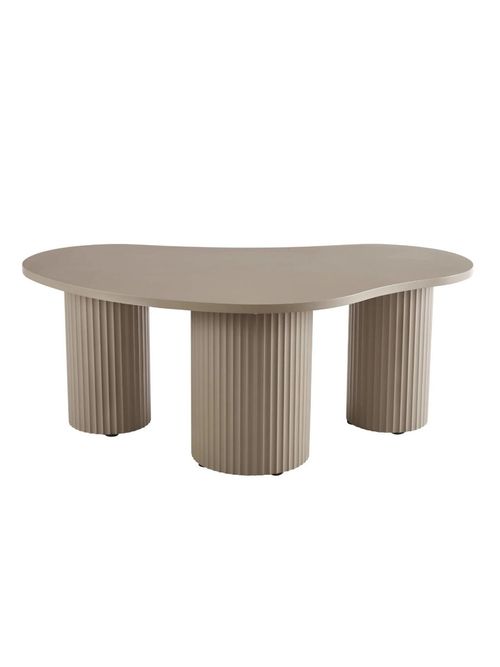 Evie Irregular Coffee Table - Taupe