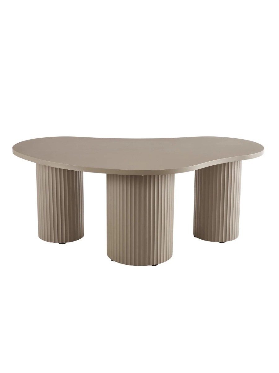 Evie Irregular Coffee Table - Taupe