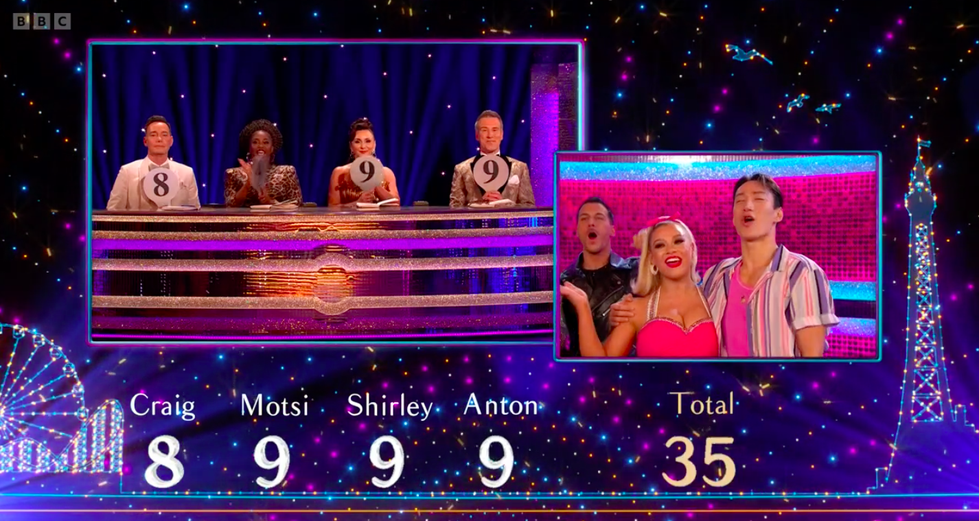 Molly and Carlos scores for the jive