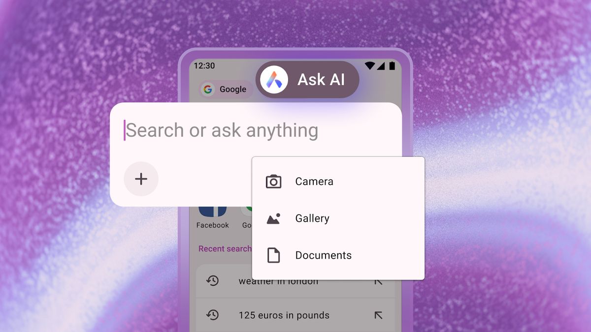Opera browser for Android with new AI features