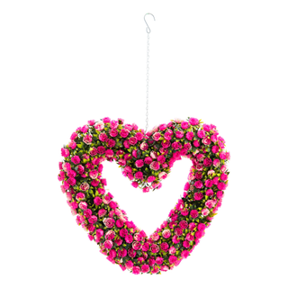 Poundland Valentine's Day range hanging heart floral decoration