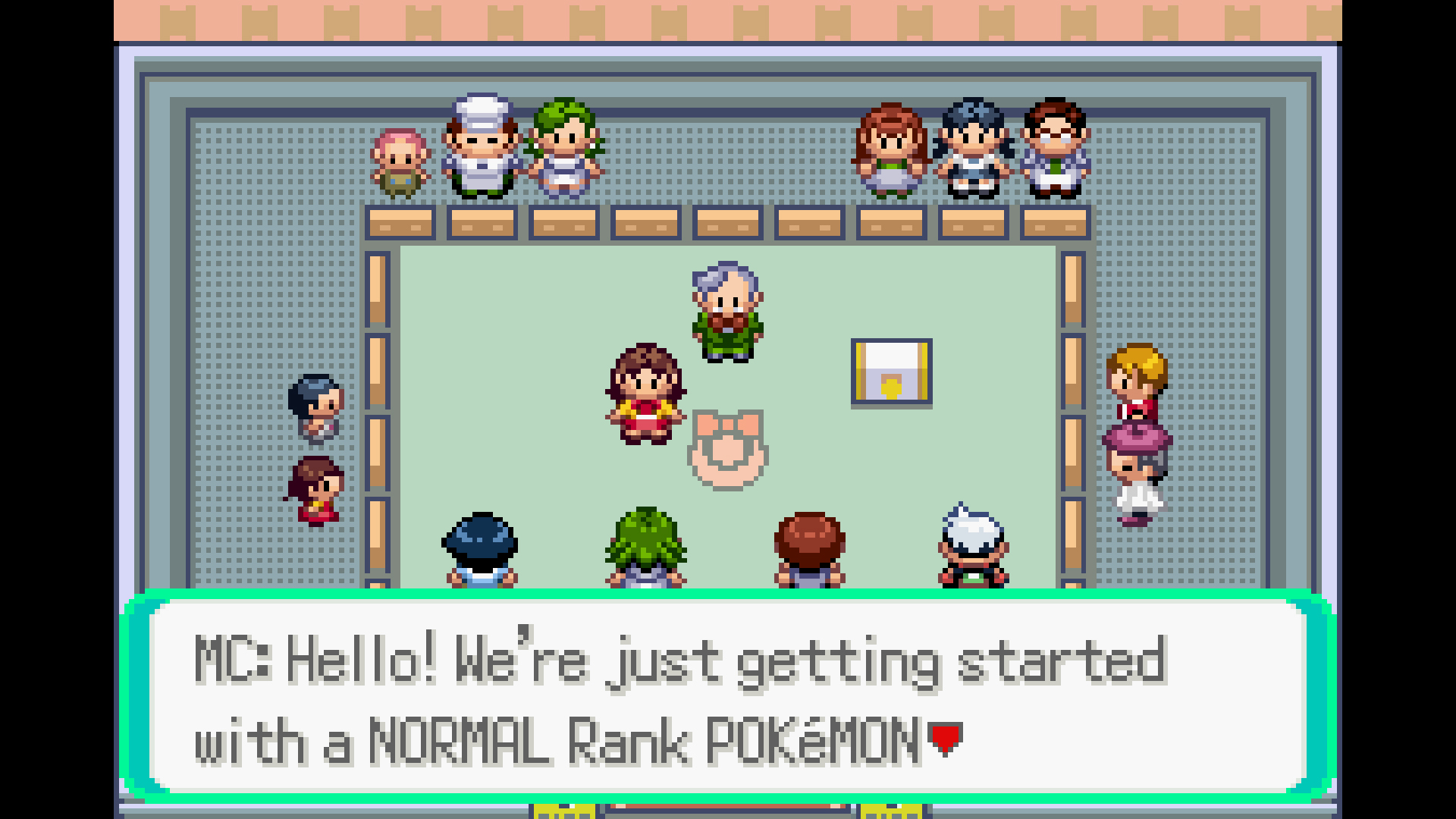 The player takes part in a contest - from Pokemon Ruby, Sapphire, and Emerald's entry in The Story of Pokemon bookazine