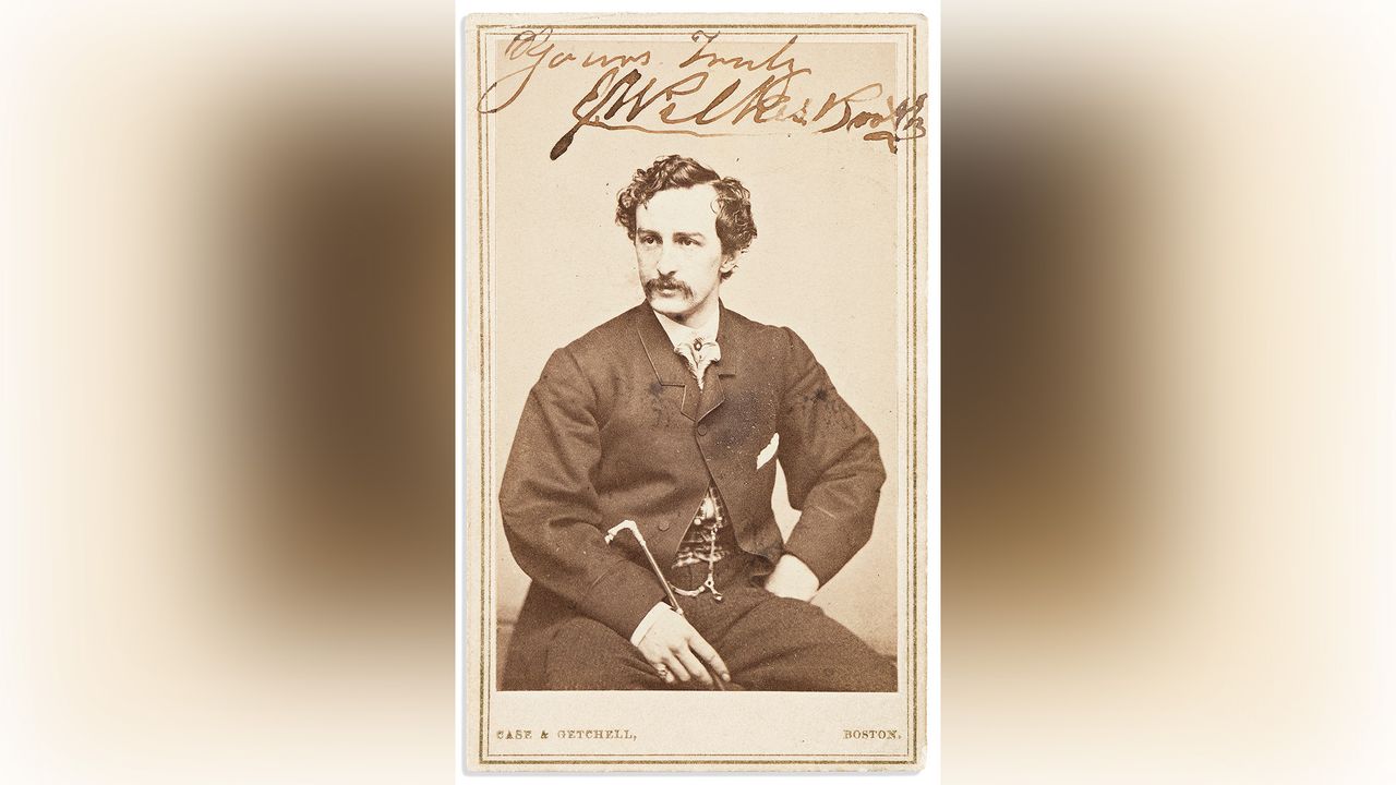 Portrait of John Wilkes Booth.