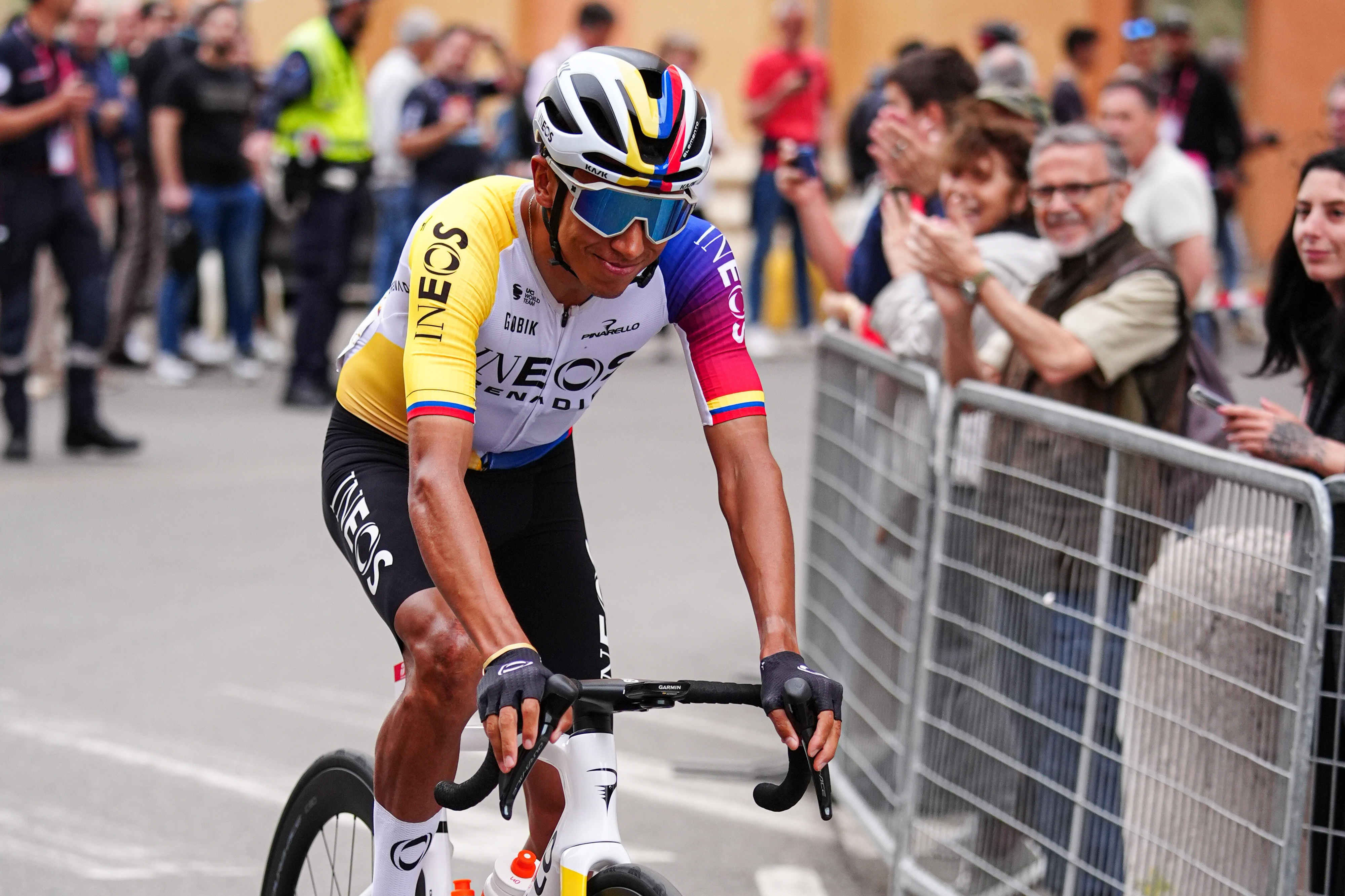 MODENA, ITALY - MAY 22: Ineos Grenadiers rider Egan Bernal before the 12th stage of the 108th Giro d&#039;Italia cycling race on May 22, 2025 in Modena, Italy. (Photo by Alessandro Levati/Getty Images)