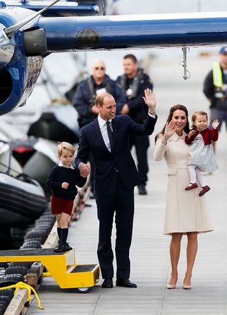 Prince William and Princess Catherine with Prince George and Princess Charlotte in Canada October 20