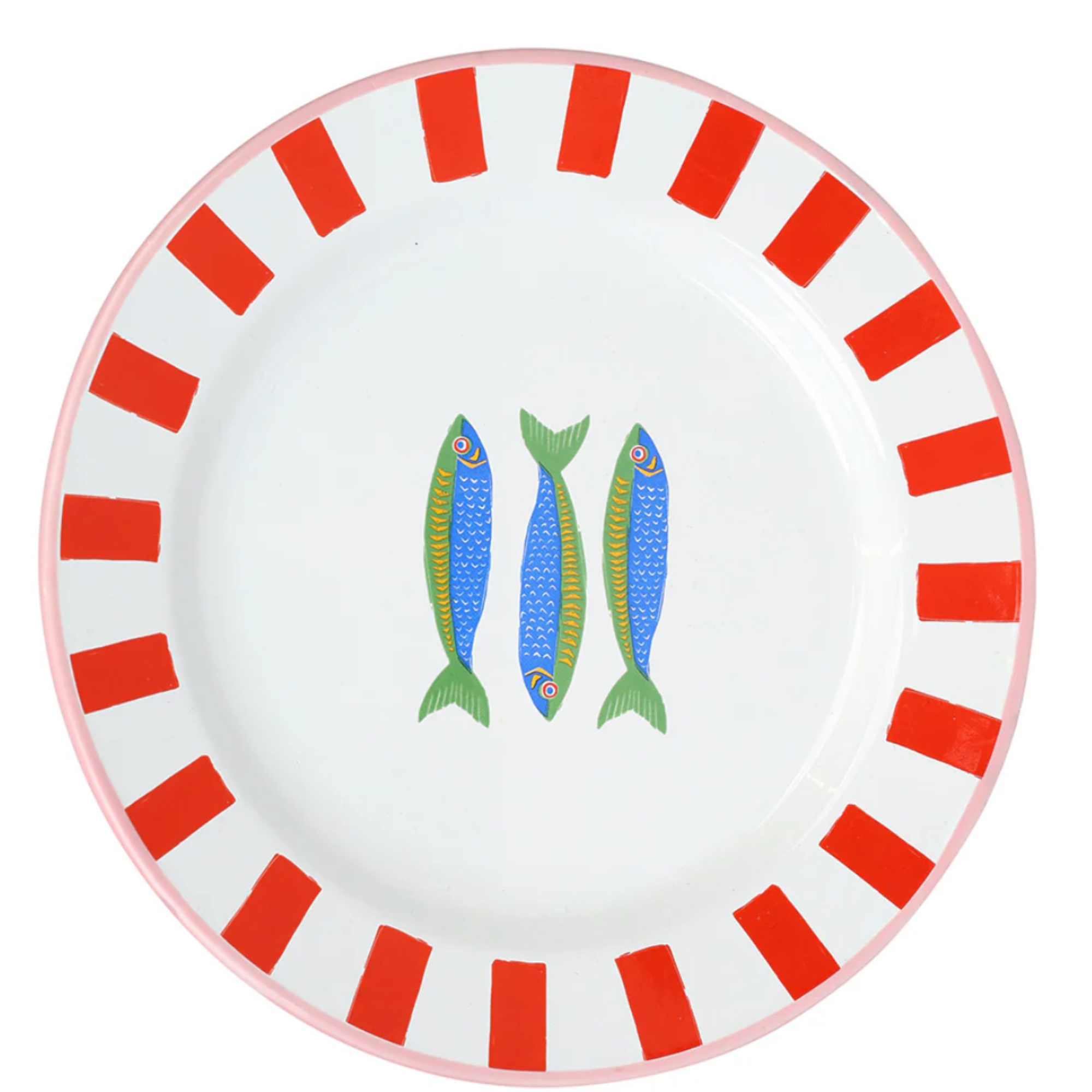 Fish enamel plate