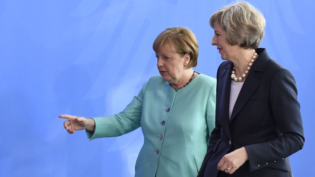 Angela Merkel and Theresa May