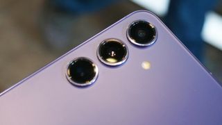 Samsung Galaxy S24 Plus hands on camera closeup