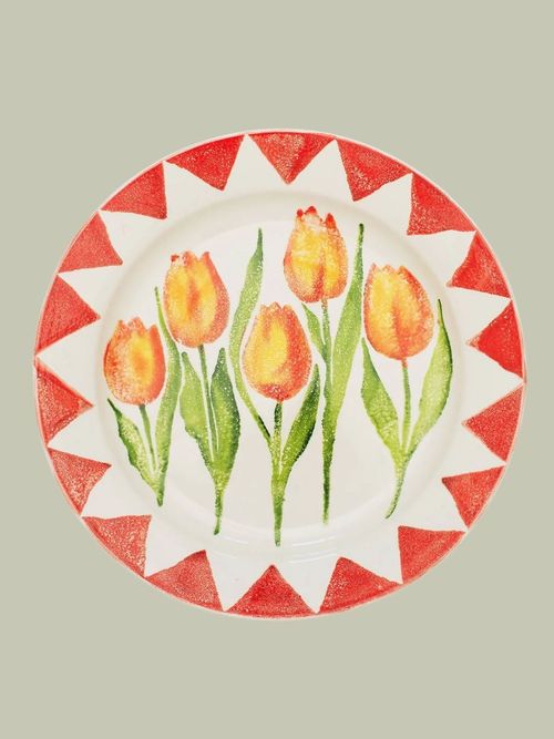 Tulip Rimmed Platter