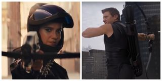 Mary Elizabeth Winstead in Birds Of Prey and Jeremy Renner in The Avengers