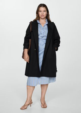 MANGO, Classic Trench Coat With Belt