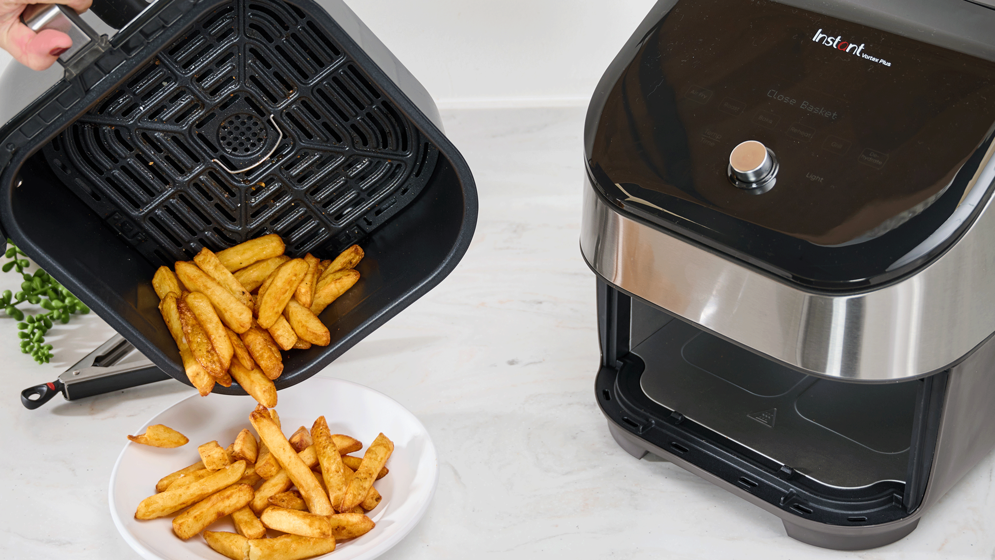 Lakeland air fryer on kitchen countertop