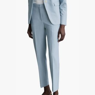 blue suit trousers