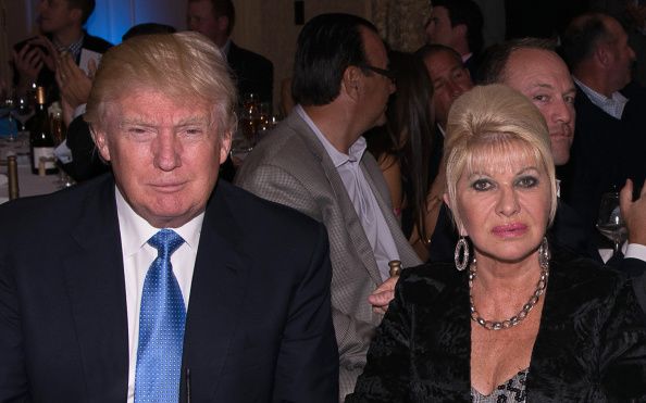 Donald Trump and Ivana Trump.