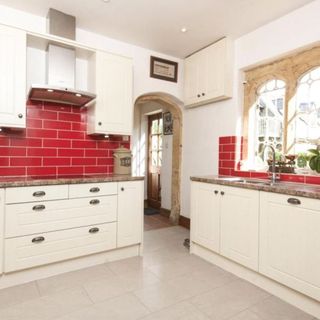 kitchen with chimney and sink
