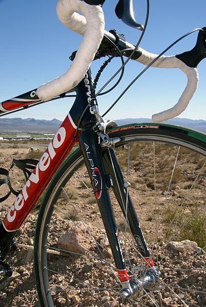 The Alpha Q GS-10 fork sported a longer 50mm rake