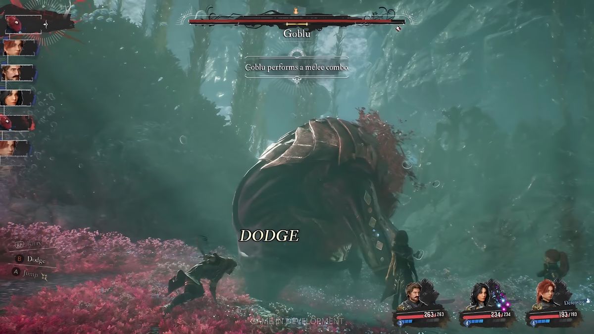 Combat shown in Expedition 33 gameplay reveal on Youtube