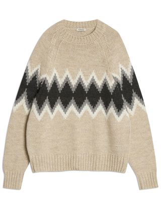 Wool Blend Argyle Stripe Jumper