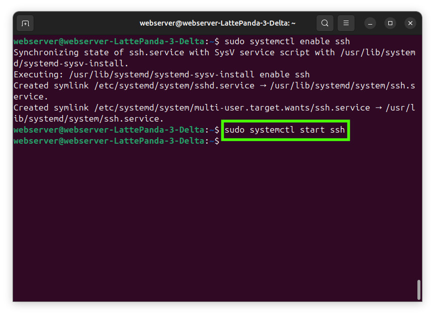 Linux web server