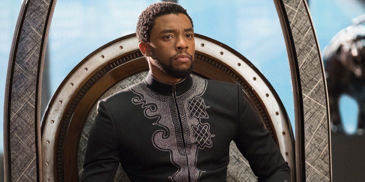 Chadwick Boseman as T&#039;Challa in Black Panther