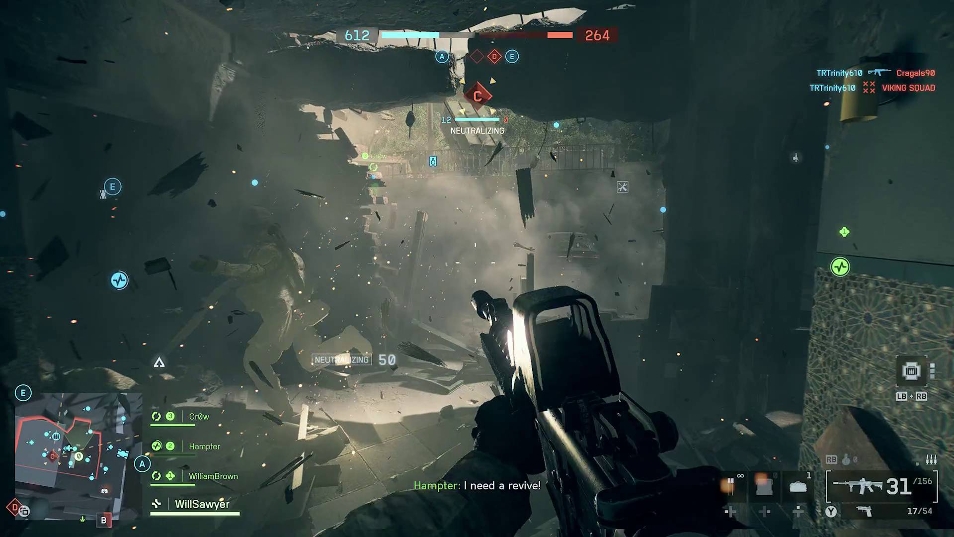 Battlefield 6 destruction mechanics collapsing building