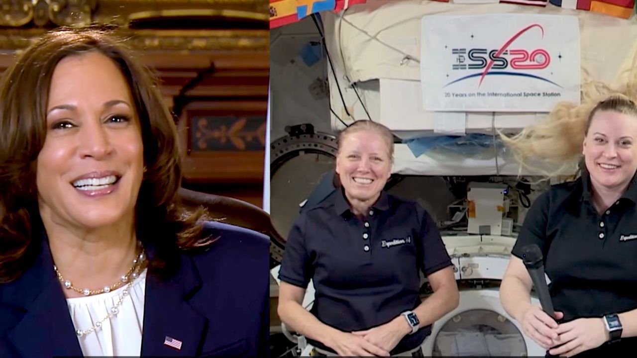 VP Harris Speak to NASA Astronauts in Space