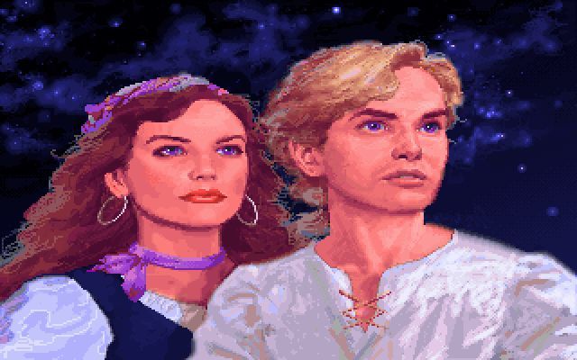 Guybrush and Elaine