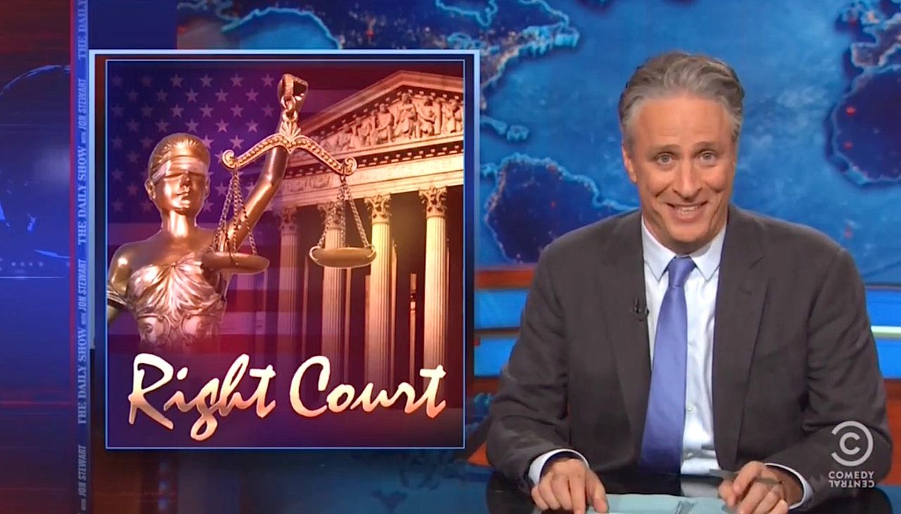 Jon Stewart seems some similarities in the right&amp;#039;s Supreme Court victories: Death