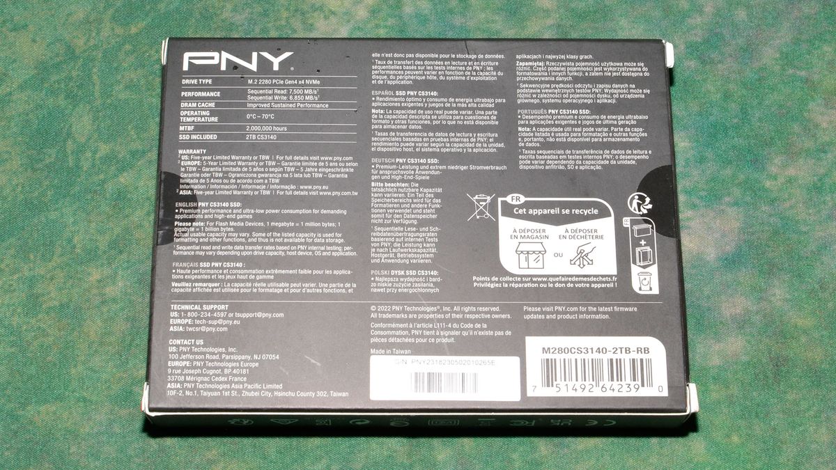 PNY XLR8 CS3140 SSD