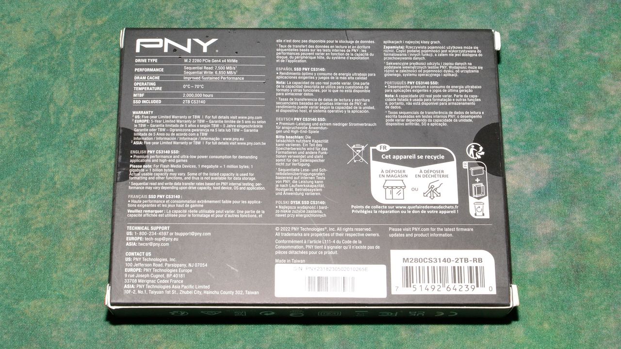 PNY XLR8 CS3140 SSD
