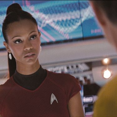 zoe saldana in star trek