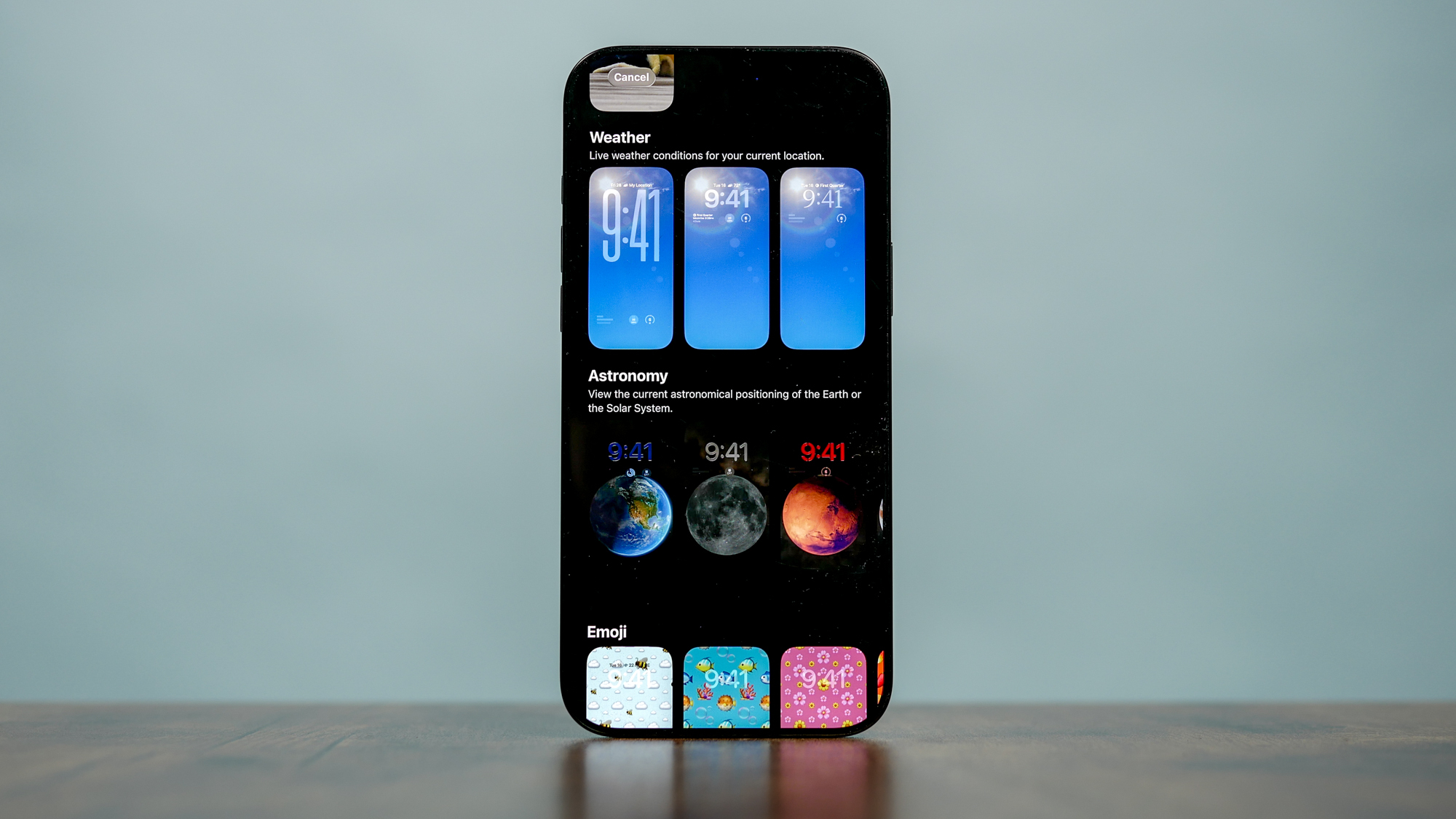 iOS 26.3 beta updated iPhone wallpaper gallery