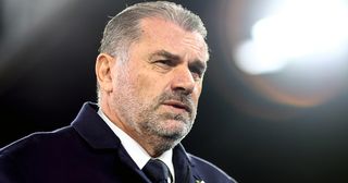 Tottenham Hotspur manager Ange Postecoglou during the Premier League match between Crystal Palace and Tottenham Hotspur at Selhurst Park on October 27, 2023 in London, England.