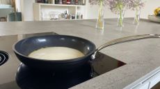 Pancake in the GreenPan Barcelona Pro Frying Pan