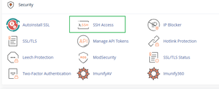 Click SSH Access