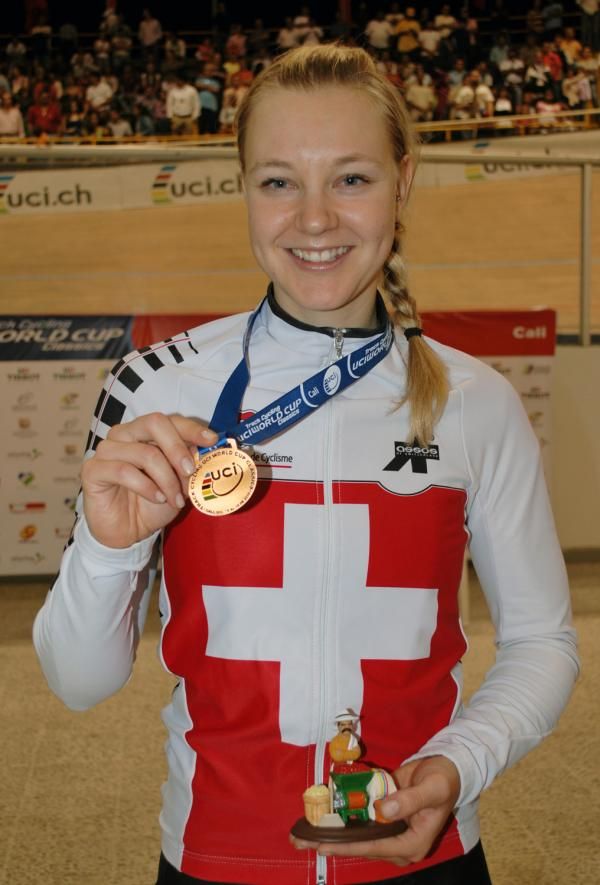 Pascale Schnider (Switzerland) took bronze in the women's pursuit
