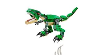 Lego Dinosaurs on white background