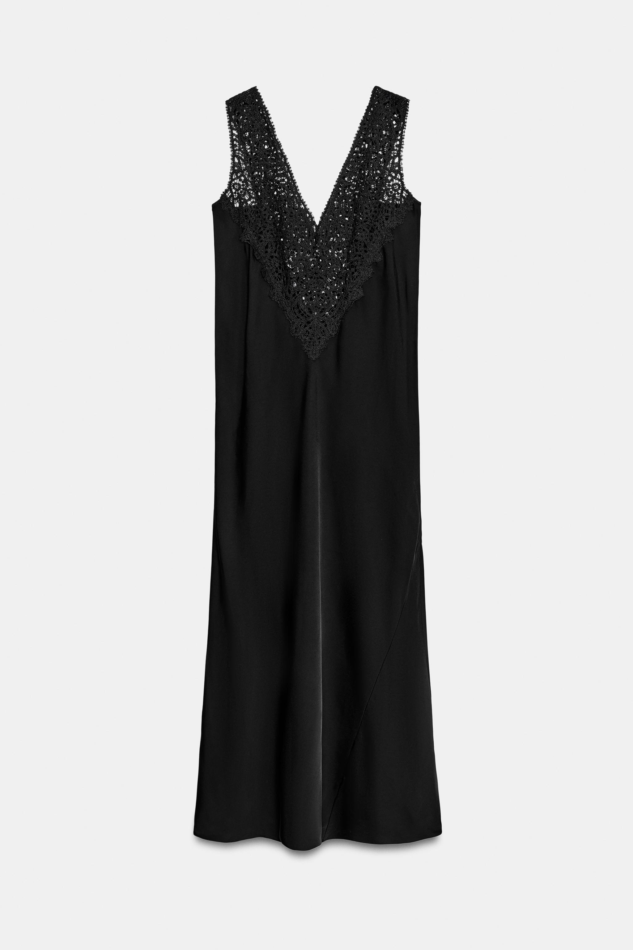 Zw Collection Lace Dress - Black - Xs