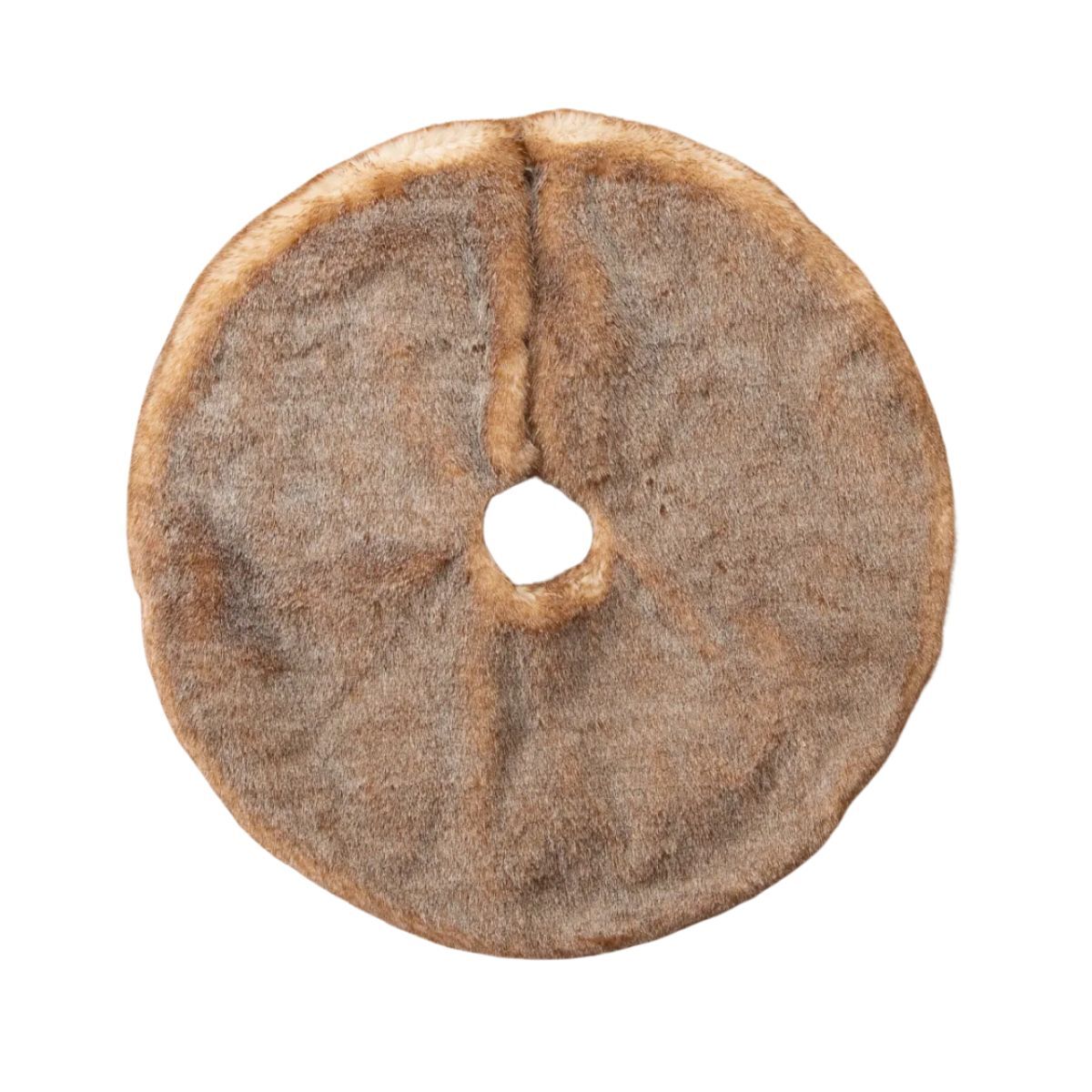 Fur christmas tree skirt