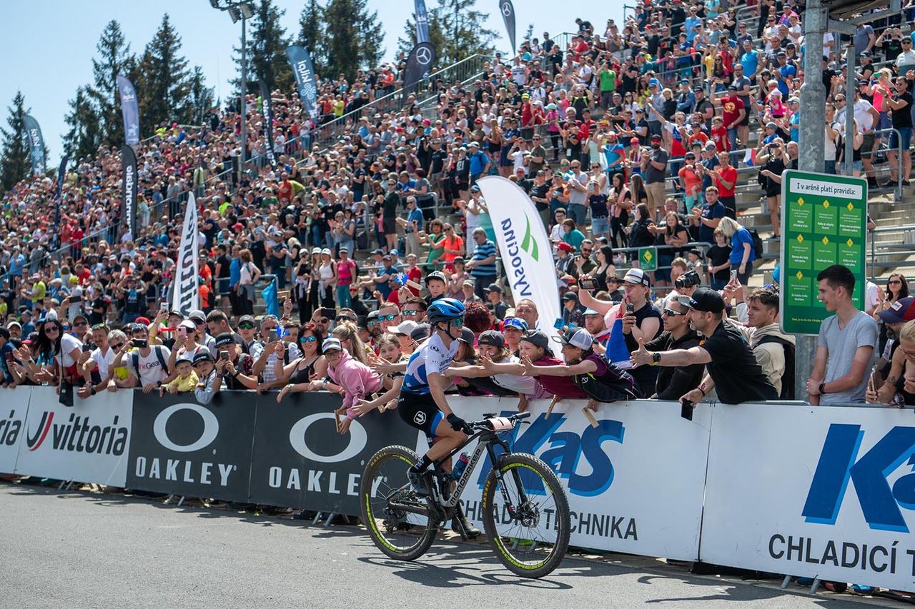 Images from the 2022 UCI MTB World Cup in Nove Mesto XCO race